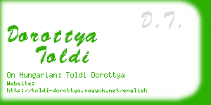 dorottya toldi business card